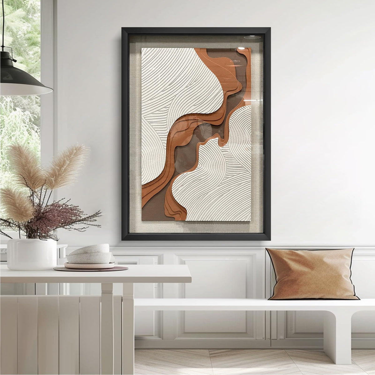 BrightA Handmade 3D Artistic Wall Decor for Living Room