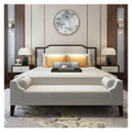 HEAIQI Tufted Upholstered Storage Bench with Arms