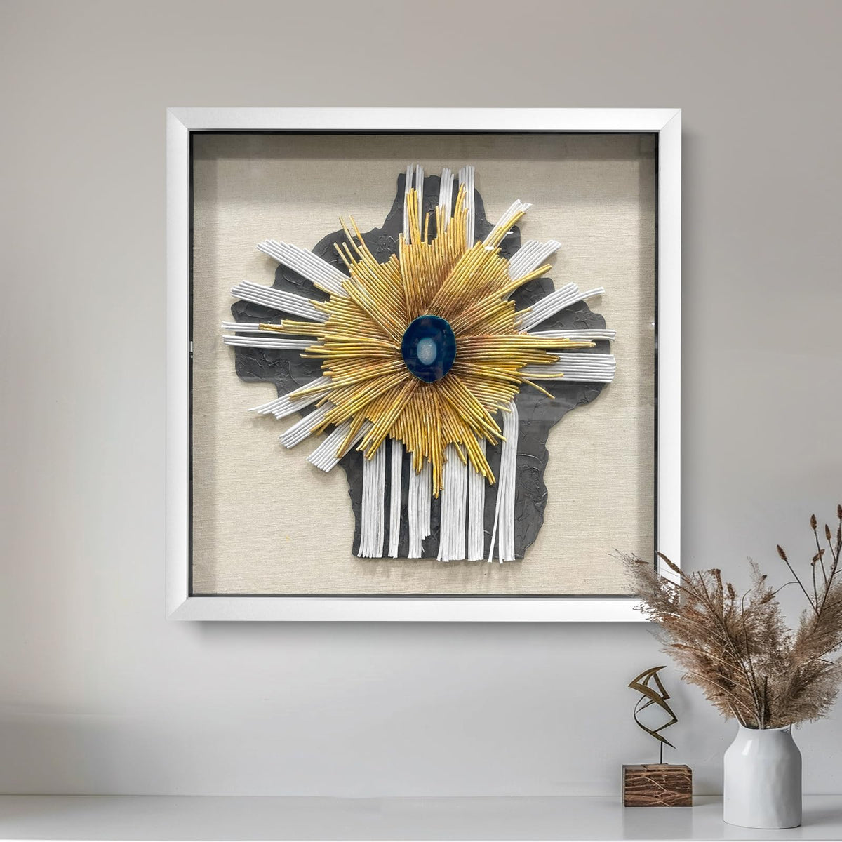 BrightA Handmade 3D Artistic Wall Decor for Living Room