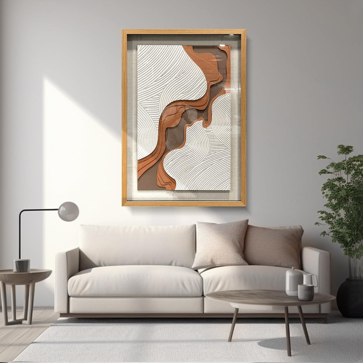 BrightA Handmade 3D Artistic Wall Decor for Living Room