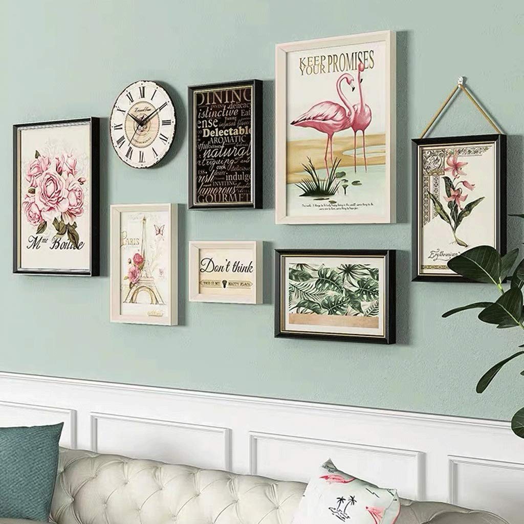 Gallery Wall Photo Frame Set with Mats for Collage Display