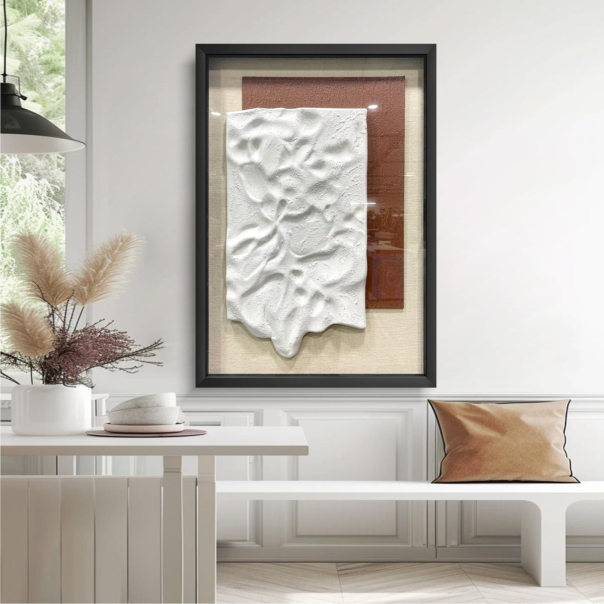 BrightA Handmade 3D Artistic Wall Decor for Living Room