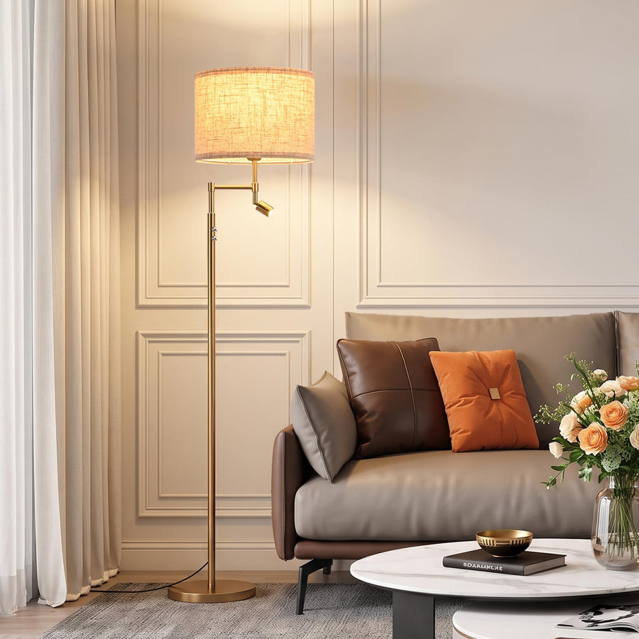 dujunlinghang Floor lamp with Small Spotlight