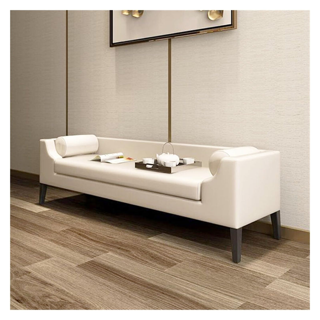 HEAIQI Tufted Upholstered Storage Bench with Arms