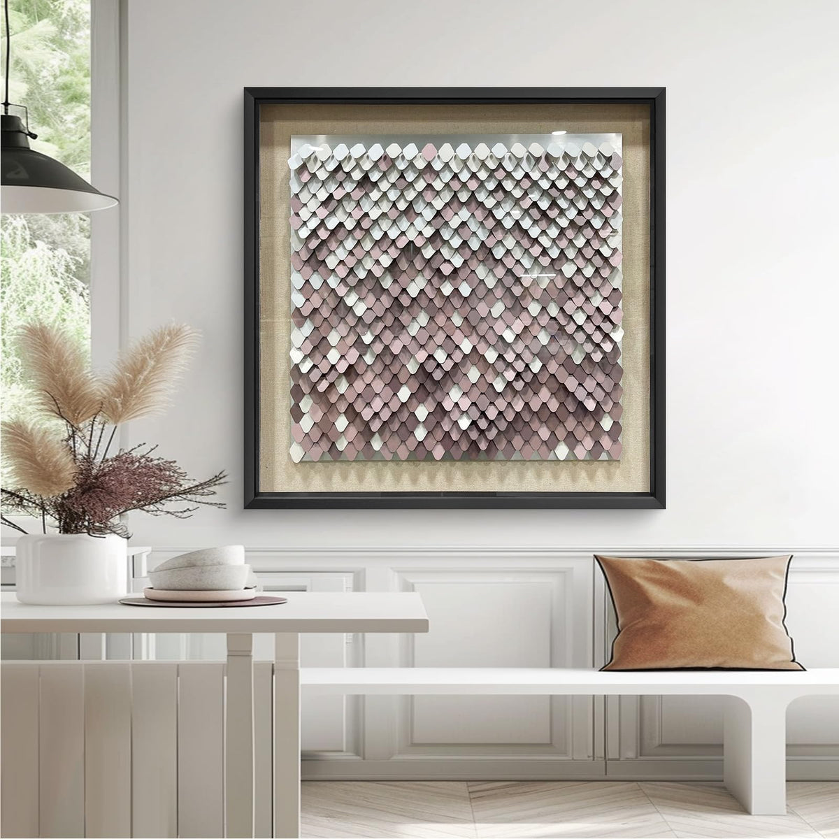 BrightA Handmade 3D Artistic Wall Decor for Living Room