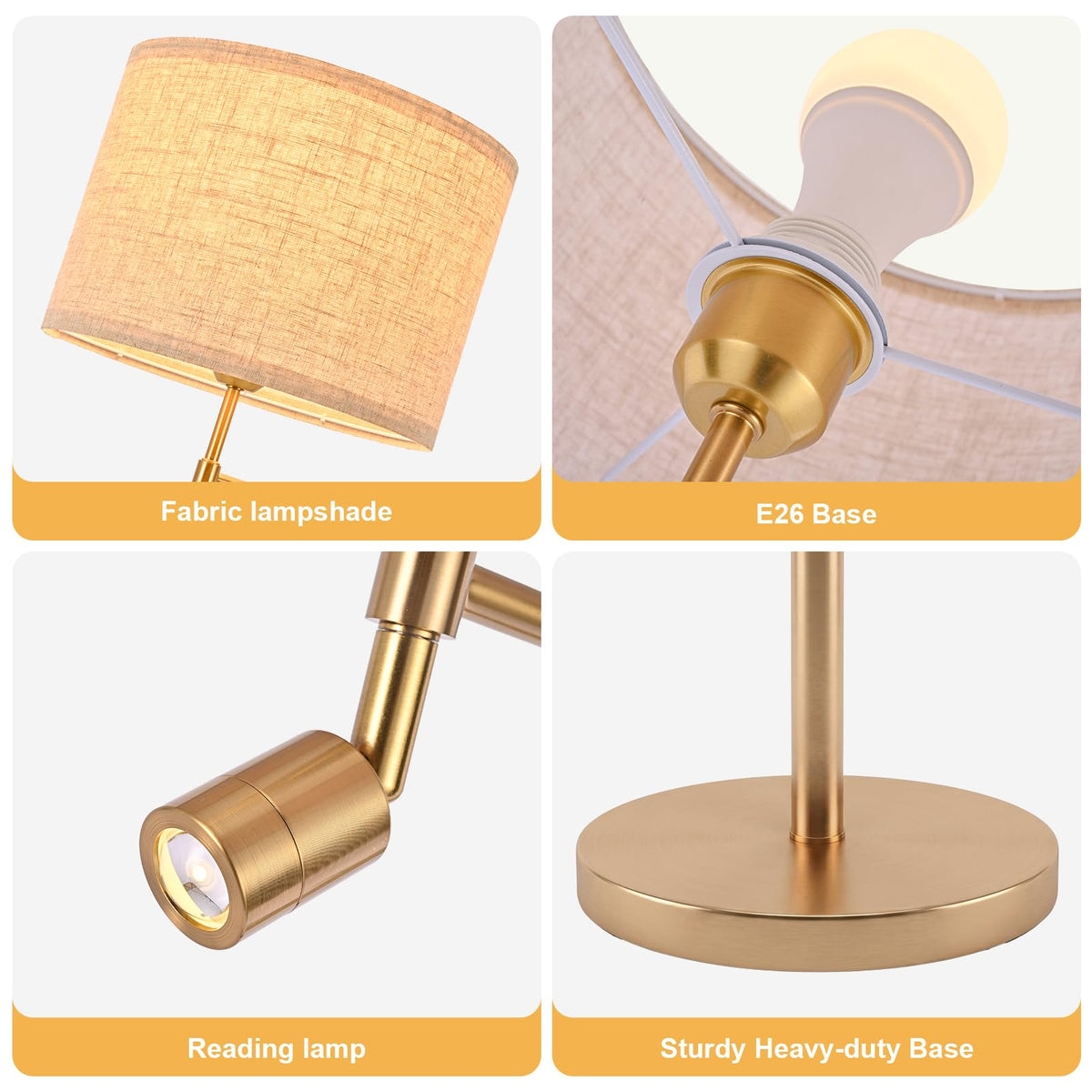 dujunlinghang Floor lamp with Small Spotlight
