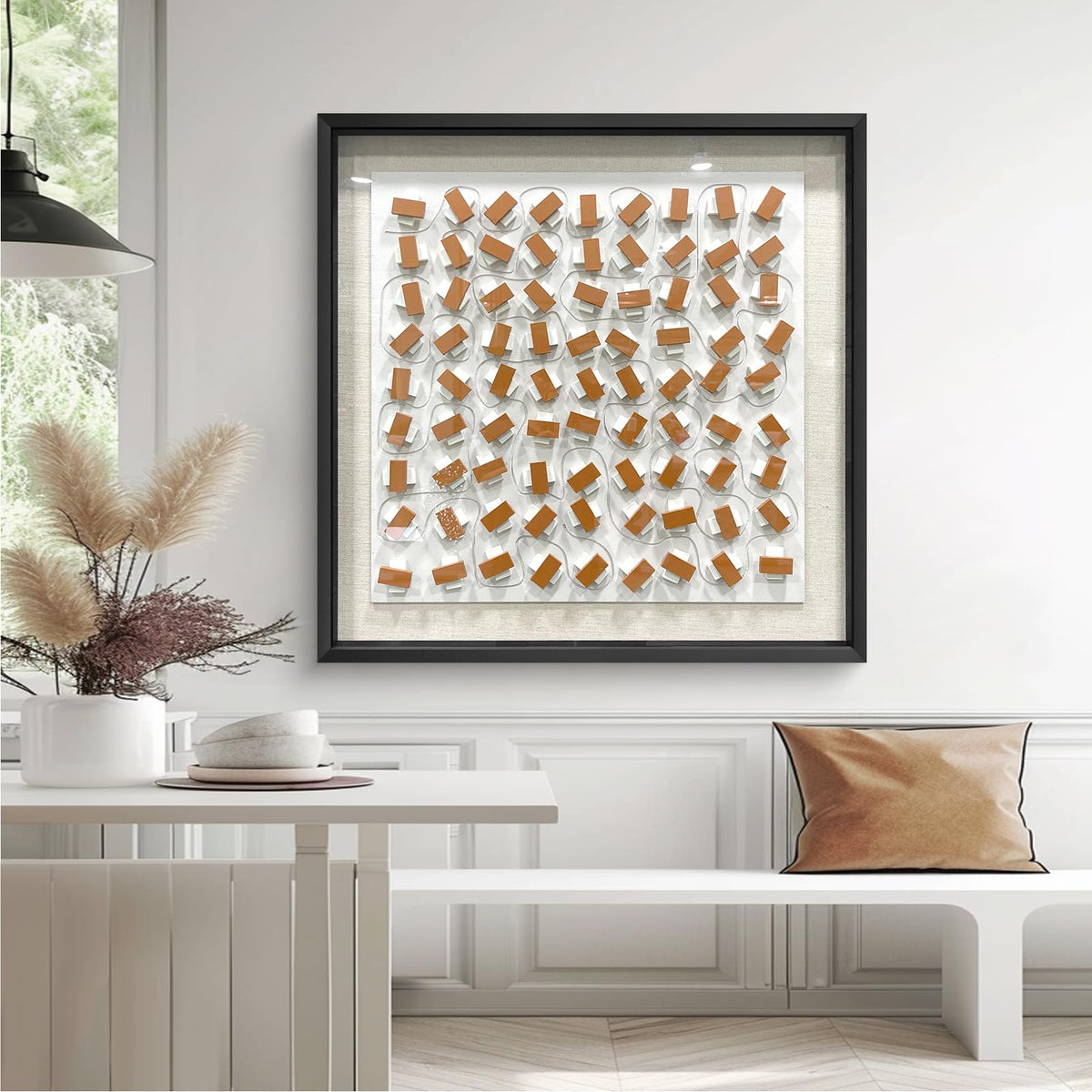 BrightA Handmade 3D Artistic Wall Decor for Living Room