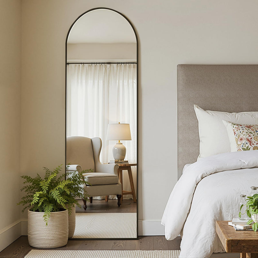 MISSDAY Oversized Arched Full-Length Mirror with Stand