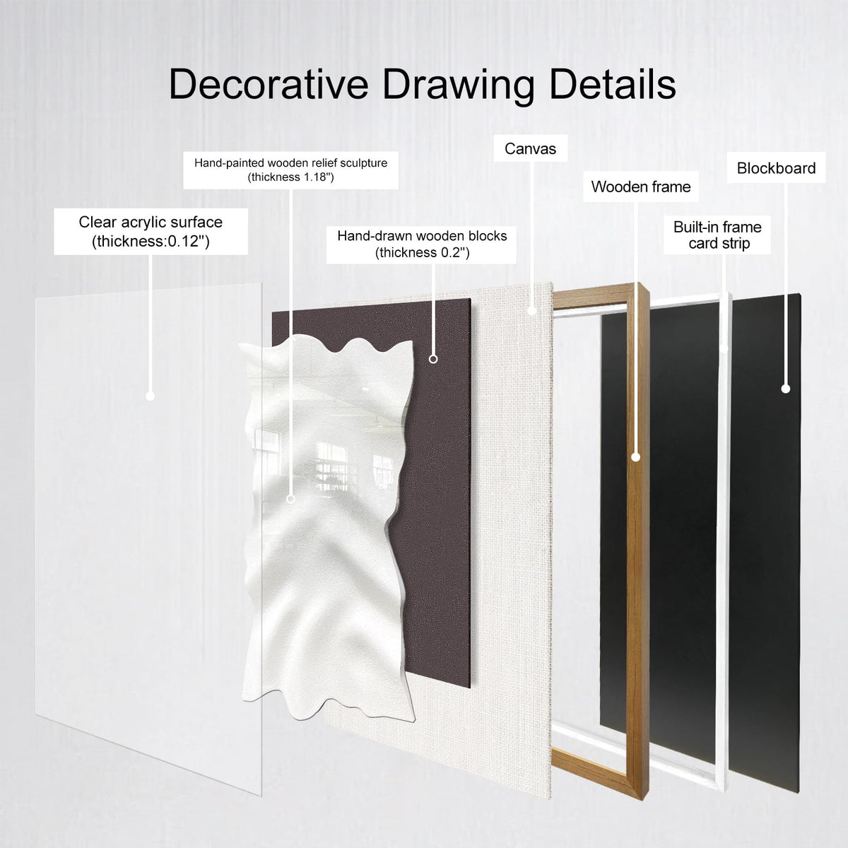 BrightA Handmade 3D Artistic Wall Decor for Living Room