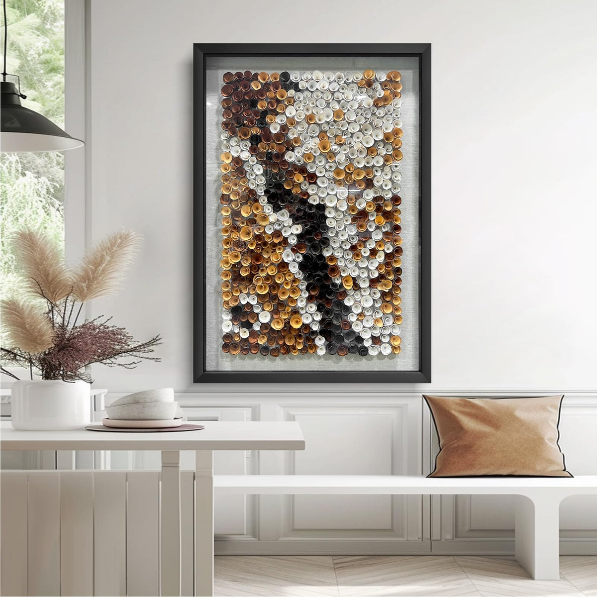 BrightA Handmade 3D Artistic Wall Decor for Living Room