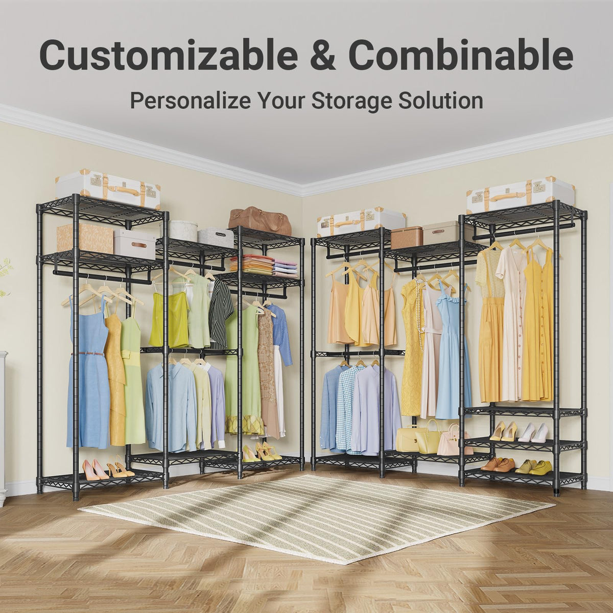 VIPEK V5 Heavy-Duty Freestanding Modular Closet Rack