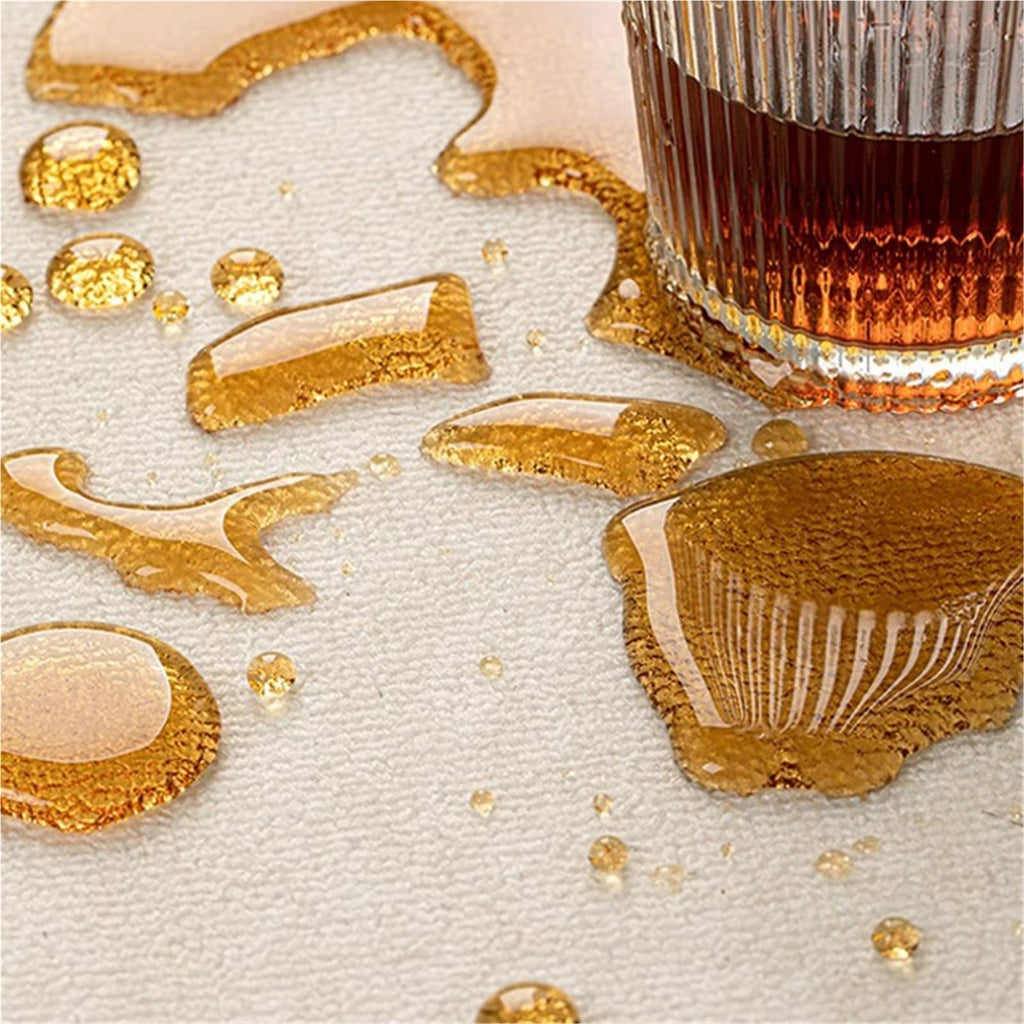 Modern Neutral Abstract Washable Area Rug, 10 x 15 Ft