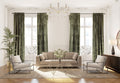 CASANEMA Extra-Long Velvet Thermal Blackout Curtain Panel