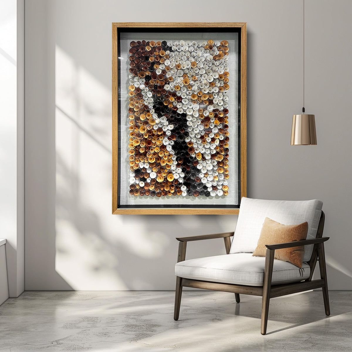 BrightA Handmade 3D Artistic Wall Decor for Living Room