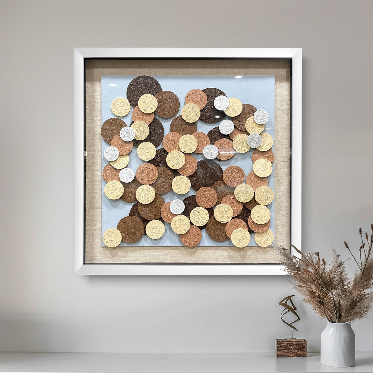 BrightA Handmade 3D Artistic Wall Decor for Living Room