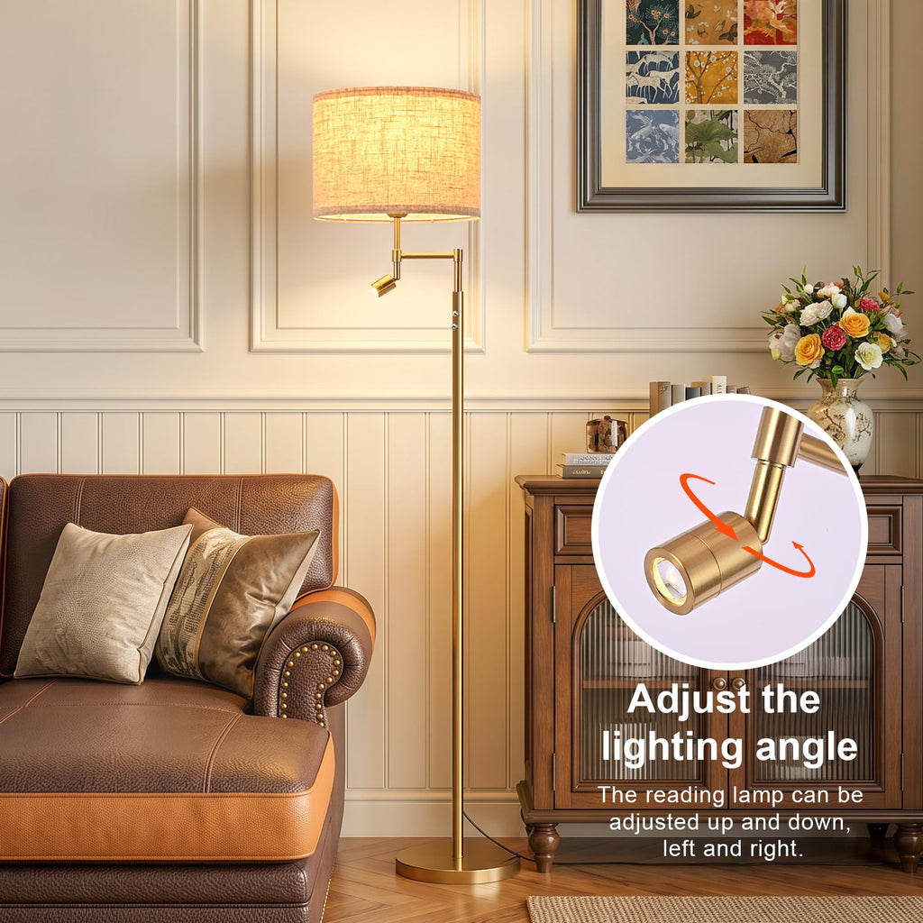 dujunlinghang Floor lamp with Small Spotlight