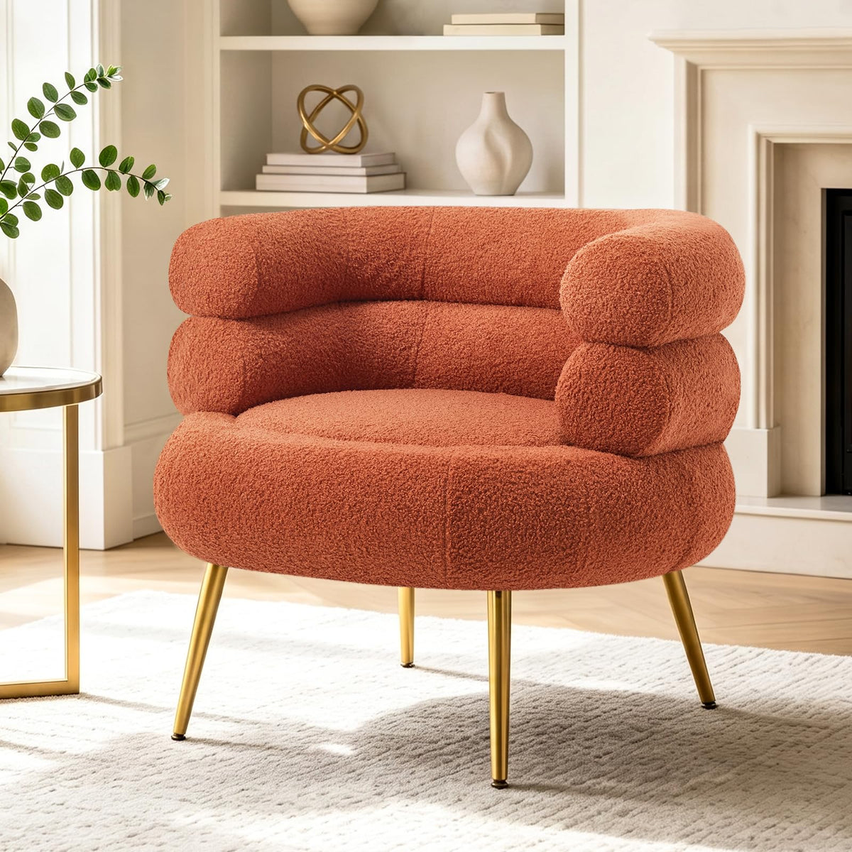 Busaurus Modern Bouclé Accent Chair for Living Room