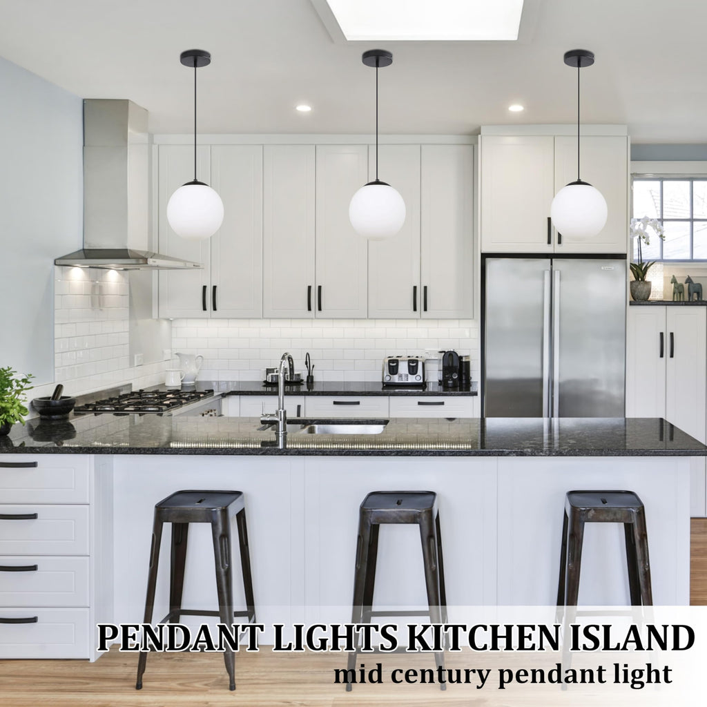 KoKo&Yukina Globe Pendant Lights for Kitchen Island