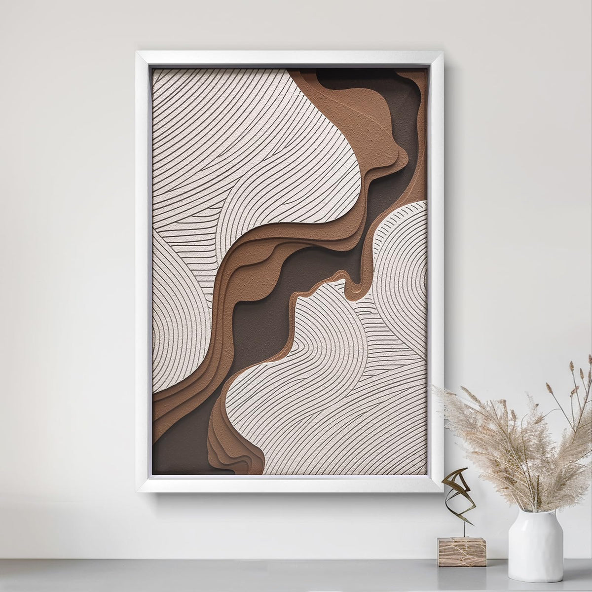 BrightA Handmade 3D Artistic Wall Decor for Living Room