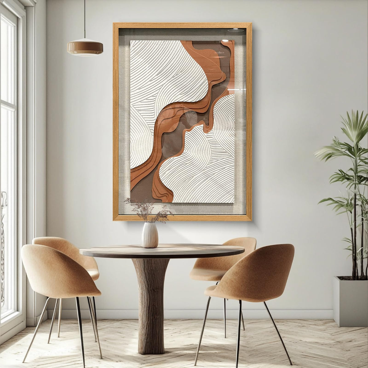 BrightA Handmade 3D Artistic Wall Decor for Living Room