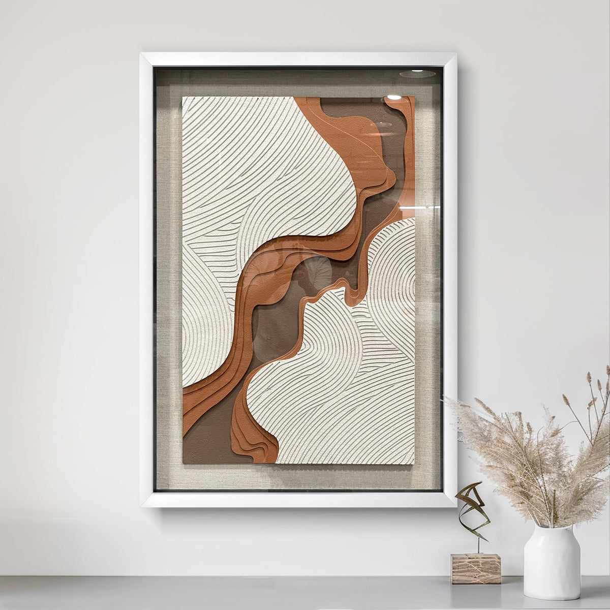 BrightA Handmade 3D Artistic Wall Decor for Living Room