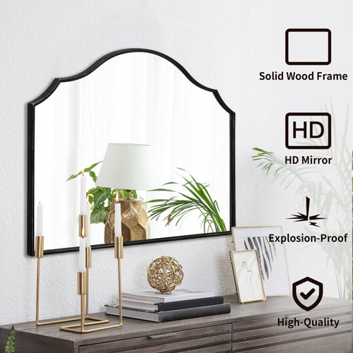 Besdomus Gold Metal Framed Decorative Vanity Wall Mirror