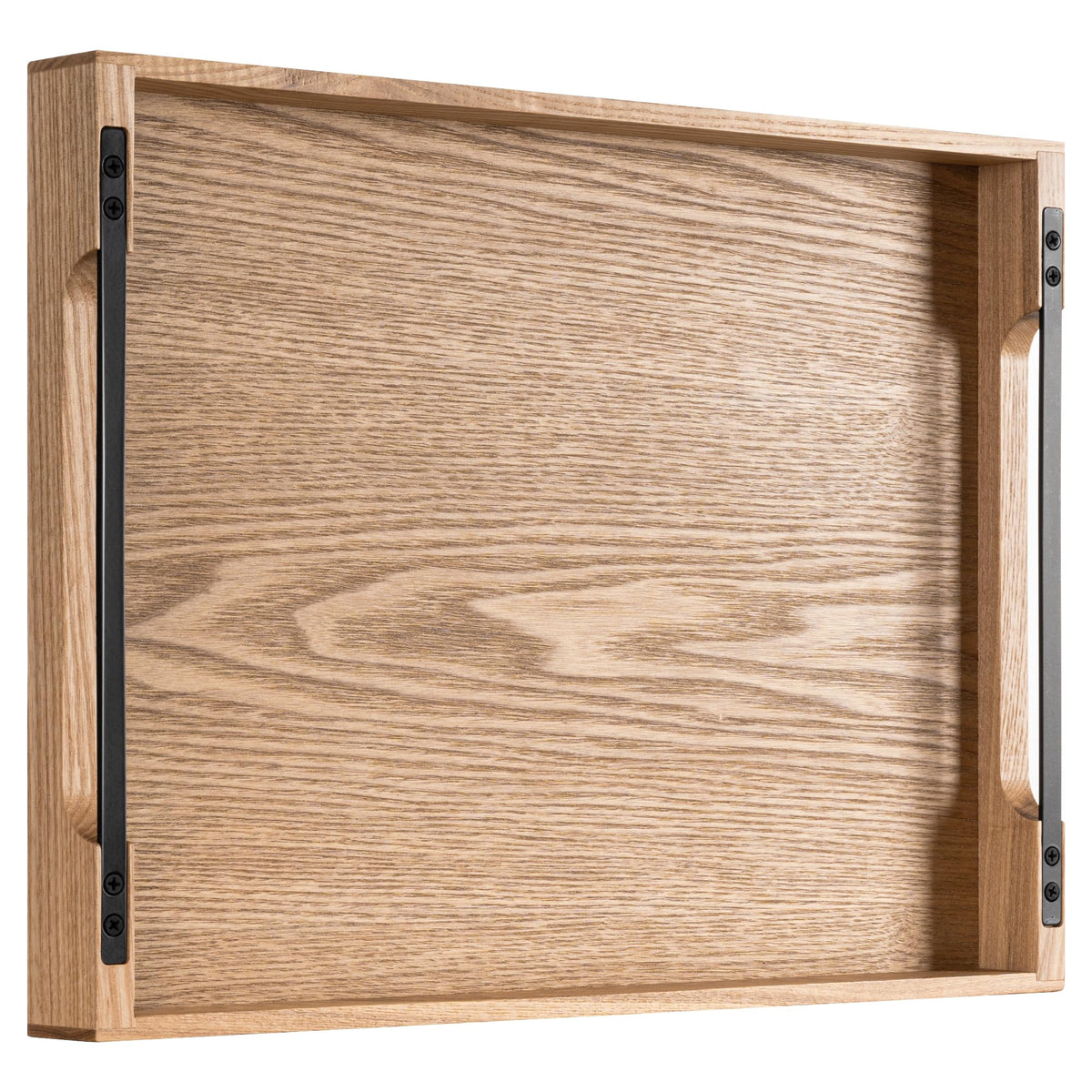 Axeman Ash Wood Serving Tray with Built-In Handles