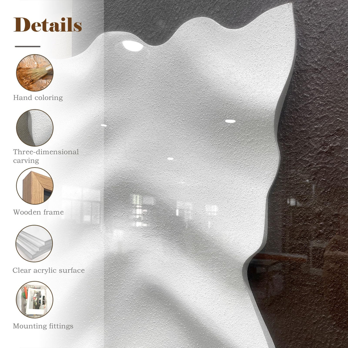 BrightA Handmade 3D Artistic Wall Decor for Living Room