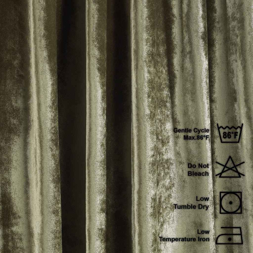 CASANEMA Extra-Long Velvet Thermal Blackout Curtain Panel